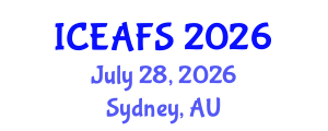 International Conference on Economic and Financial Sciences (ICEAFS) July 28, 2026 - Sydney, Australia International Conference on Economic and Financial Sciences (ICEAFS) July 28, 2026 - Sydney, Australia