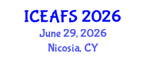International Conference on Economic and Financial Sciences (ICEAFS) June 29, 2026 - Nicosia, Cyprus International Conference on Economic and Financial Sciences (ICEAFS) June 29, 2026 - Nicosia, Cyprus