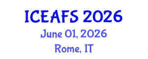 International Conference on Economic and Financial Sciences (ICEAFS) June 01, 2026 - Rome, Italy International Conference on Economic and Financial Sciences (ICEAFS) June 01, 2026 - Rome, Italy