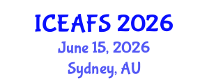 International Conference on Economic and Financial Sciences (ICEAFS) June 15, 2026 - Sydney, Australia International Conference on Economic and Financial Sciences (ICEAFS) June 15, 2026 - Sydney, Australia