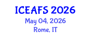 International Conference on Economic and Financial Sciences (ICEAFS) May 04, 2026 - Rome, Italy International Conference on Economic and Financial Sciences (ICEAFS) May 04, 2026 - Rome, Italy
