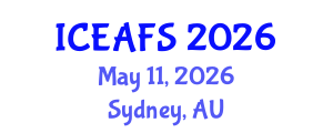 International Conference on Economic and Financial Sciences (ICEAFS) May 11, 2026 - Sydney, Australia International Conference on Economic and Financial Sciences (ICEAFS) May 11, 2026 - Sydney, Australia