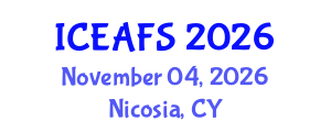 International Conference on Economic and Financial Sciences (ICEAFS) November 04, 2026 - Nicosia, Cyprus International Conference on Economic and Financial Sciences (ICEAFS) November 04, 2026 - Nicosia, Cyprus