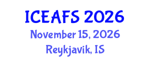 International Conference on Economic and Financial Sciences (ICEAFS) November 15, 2026 - Reykjavik, Iceland International Conference on Economic and Financial Sciences (ICEAFS) November 15, 2026 - Reykjavik, Iceland