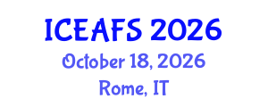 International Conference on Economic and Financial Sciences (ICEAFS) October 18, 2026 - Rome, Italy International Conference on Economic and Financial Sciences (ICEAFS) October 18, 2026 - Rome, Italy