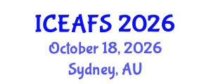 International Conference on Economic and Financial Sciences (ICEAFS) October 18, 2026 - Sydney, Australia International Conference on Economic and Financial Sciences (ICEAFS) October 18, 2026 - Sydney, Australia