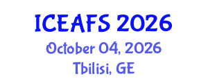 International Conference on Economic and Financial Sciences (ICEAFS) October 04, 2026 - Tbilisi, Georgia International Conference on Economic and Financial Sciences (ICEAFS) October 04, 2026 - Tbilisi, Georgia