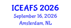 International Conference on Economic and Financial Sciences (ICEAFS) September 16, 2026 - Amsterdam, Netherlands
