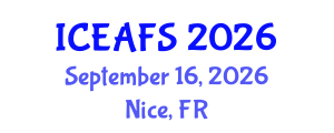 International Conference on Economic and Financial Sciences (ICEAFS) September 16, 2026 - Nice, France International Conference on Economic and Financial Sciences (ICEAFS) September 16, 2026 - Nice, France