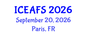 International Conference on Economic and Financial Sciences (ICEAFS) September 20, 2026 - Paris, France International Conference on Economic and Financial Sciences (ICEAFS) September 20, 2026 - Paris, France