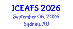 International Conference on Economic and Financial Sciences (ICEAFS) September 06, 2026 - Sydney, Australia International Conference on Economic and Financial Sciences (ICEAFS) September 06, 2026 - Sydney, Australia