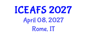 International Conference on Economic and Financial Sciences (ICEAFS) April 08, 2027 - Rome, Italy International Conference on Economic and Financial Sciences (ICEAFS) April 08, 2027 - Rome, Italy