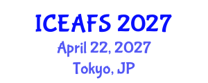 International Conference on Economic and Financial Sciences (ICEAFS) April 22, 2027 - Tokyo, Japan International Conference on Economic and Financial Sciences (ICEAFS) April 22, 2027 - Tokyo, Japan