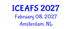 International Conference on Economic and Financial Sciences (ICEAFS) February 08, 2027 - Amsterdam, Netherlands International Conference on Economic and Financial Sciences (ICEAFS) February 08, 2027 - Amsterdam, Netherlands