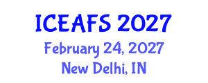 International Conference on Economic and Financial Sciences (ICEAFS) February 24, 2027 - New Delhi, India International Conference on Economic and Financial Sciences (ICEAFS) February 24, 2027 - New Delhi, India