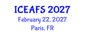 International Conference on Economic and Financial Sciences (ICEAFS) February 22, 2027 - Paris, France International Conference on Economic and Financial Sciences (ICEAFS) February 22, 2027 - Paris, France