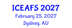 International Conference on Economic and Financial Sciences (ICEAFS) February 25, 2027 - Sydney, Australia International Conference on Economic and Financial Sciences (ICEAFS) February 25, 2027 - Sydney, Australia