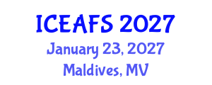 International Conference on Economic and Financial Sciences (ICEAFS) January 23, 2027 - Maldives, Maldives International Conference on Economic and Financial Sciences (ICEAFS) January 23, 2027 - Maldives, Maldives