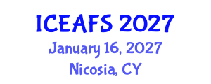 International Conference on Economic and Financial Sciences (ICEAFS) January 16, 2027 - Nicosia, Cyprus International Conference on Economic and Financial Sciences (ICEAFS) January 16, 2027 - Nicosia, Cyprus