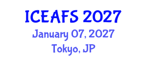 International Conference on Economic and Financial Sciences (ICEAFS) January 07, 2027 - Tokyo, Japan International Conference on Economic and Financial Sciences (ICEAFS) January 07, 2027 - Tokyo, Japan