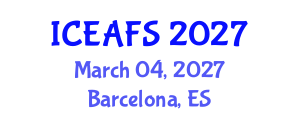International Conference on Economic and Financial Sciences (ICEAFS) March 04, 2027 - Barcelona, Spain International Conference on Economic and Financial Sciences (ICEAFS) March 04, 2027 - Barcelona, Spain
