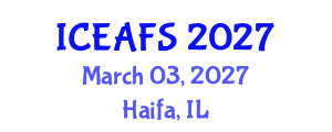 International Conference on Economic and Financial Sciences (ICEAFS) March 03, 2027 - Haifa, Israel International Conference on Economic and Financial Sciences (ICEAFS) March 03, 2027 - Haifa, Israel