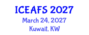 International Conference on Economic and Financial Sciences (ICEAFS) March 24, 2027 - Kuwait, Kuwait International Conference on Economic and Financial Sciences (ICEAFS) March 24, 2027 - Kuwait, Kuwait