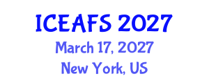 International Conference on Economic and Financial Sciences (ICEAFS) March 17, 2027 - New York, United States International Conference on Economic and Financial Sciences (ICEAFS) March 17, 2027 - New York, United States