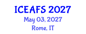 International Conference on Economic and Financial Sciences (ICEAFS) May 03, 2027 - Rome, Italy International Conference on Economic and Financial Sciences (ICEAFS) May 03, 2027 - Rome, Italy