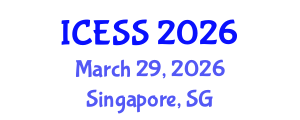 International Conference on Economic and Social Studies (ICESS) March 29, 2026 - Singapore, Singapore