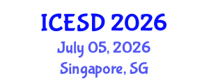 International Conference on Economic and Sustainable Development (ICESD) July 05, 2026 - Singapore, Singapore