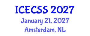 International Conference on Economic, Cultural and Social Studies (ICECSS) January 21, 2027 - Amsterdam, Netherlands International Conference on Economic, Cultural and Social Studies (ICECSS) January 21, 2027 - Amsterdam, Netherlands