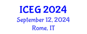 International Conference on Economic Geography (ICEG) September 12, 2024 - Rome, Italy