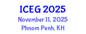 International Conference on Economic Geography (ICEG) November 11, 2025 - Phnom Penh, Cambodia