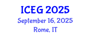 International Conference on Economic Geography (ICEG) September 16, 2025 - Rome, Italy
