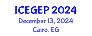 International Conference on Economic Geology and Environmental Problems (ICEGEP) December 13, 2024 - Cairo, Egypt