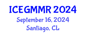 International Conference on Economic Geology, Mining and Mineral Resources (ICEGMMR) September 16, 2024 - Santiago, Chile