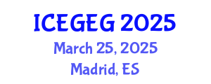 International Conference on Economic Globalization and Economic Geography (ICEGEG) March 25, 2025 - Madrid, Spain