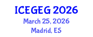 International Conference on Economic Globalization and Economic Geography (ICEGEG) March 25, 2026 - Madrid, Spain