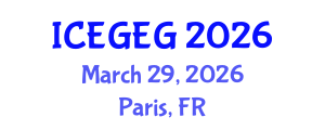 International Conference on Economic Globalization and Economic Geography (ICEGEG) March 29, 2026 - Paris, France