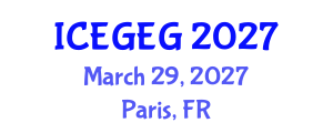 International Conference on Economic Globalization and Economic Geography (ICEGEG) March 29, 2027 - Paris, France International Conference on Economic Globalization and Economic Geography (ICEGEG) March 29, 2027 - Paris, France