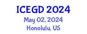 International Conference on Economic Growth and Development (ICEGD) May 02, 2024 - Honolulu, United States