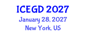 International Conference on Economic Growth and Development (ICEGD) January 28, 2027 - New York, United States International Conference on Economic Growth and Development (ICEGD) January 28, 2027 - New York, United States