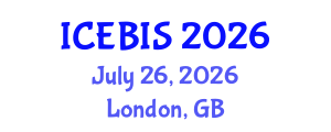 International Conference on Economics and Business Information Sciences (ICEBIS) July 26, 2026 - London, United Kingdom