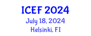 International Conference on Economics and Finance (ICEF) July 18, 2024 - Helsinki, Finland