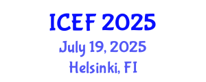 International Conference on Economics and Finance (ICEF) July 19, 2025 - Helsinki, Finland