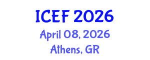 International Conference on Economics and Finance (ICEF) April 08, 2026 - Athens, Greece