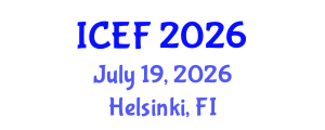 International Conference on Economics and Finance (ICEF) July 19, 2026 - Helsinki, Finland