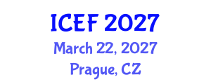 International Conference on Economics and Finance (ICEF) March 22, 2027 - Prague, Czechia International Conference on Economics and Finance (ICEF) March 22, 2027 - Prague, Czechia