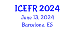 International Conference on Economics and Finance Research (ICEFR) June 13, 2024 - Barcelona, Spain